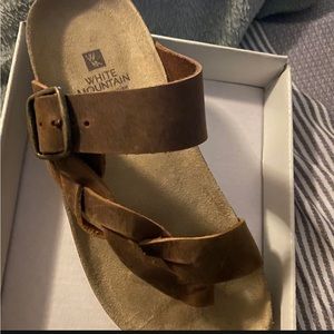 New white mountain sandals